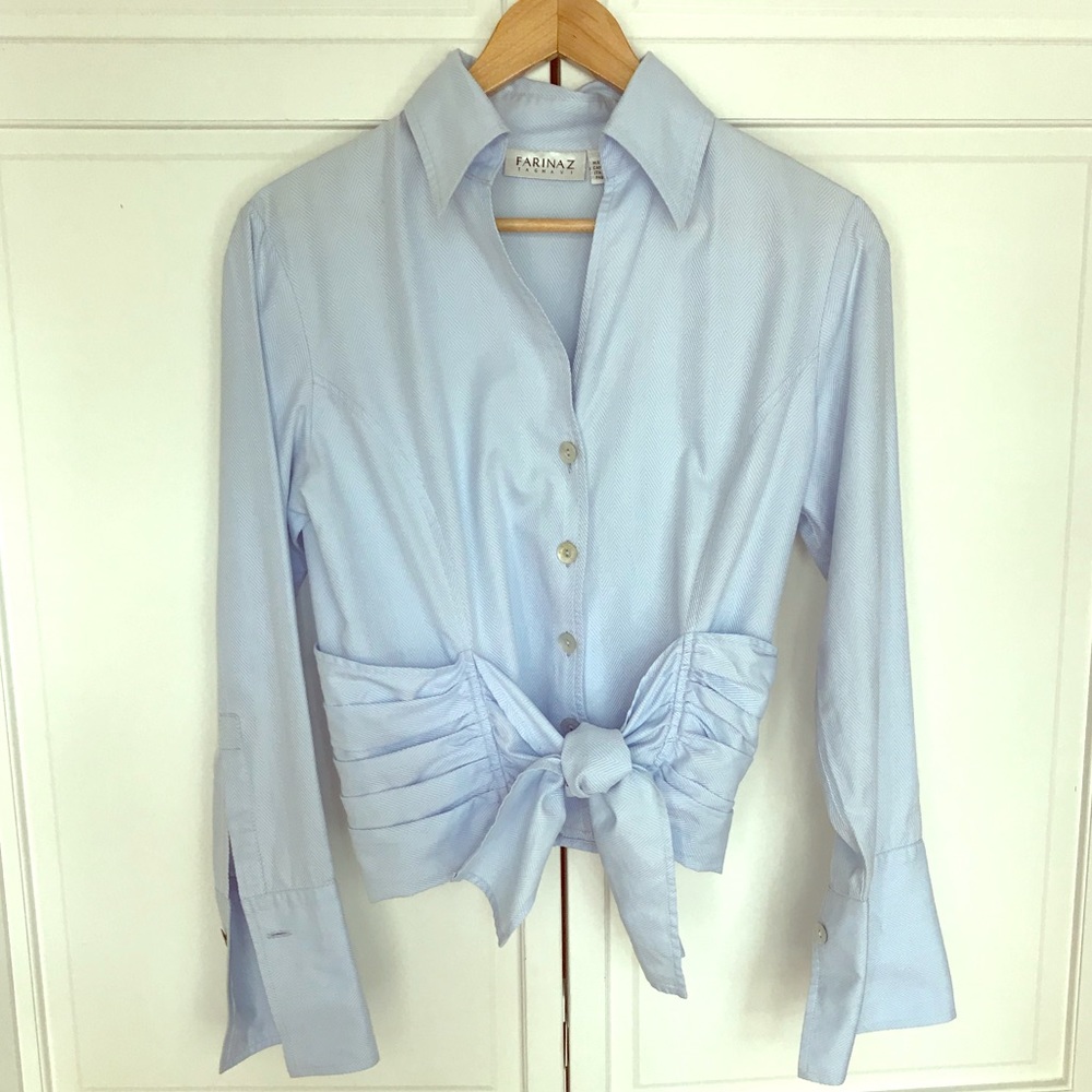 Farinaz Taghavi Herringbone Blouse